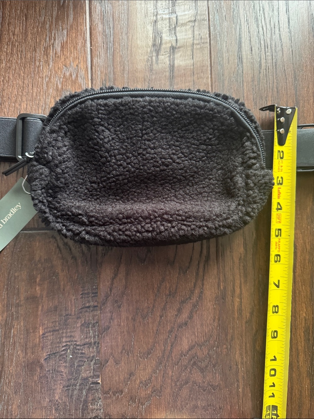 Vera Bradley  Mini Belt Bag Black Sherpa - Picture 3 of 6